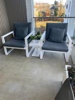 2 "Life" Loungestoelen incl. bijzettafel, Ophalen, Zo goed als nieuw, Aluminium