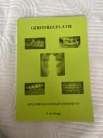 Gebitsregulatie Tandartsassistent - J. de Jonge, Ophalen of Verzenden, Beta, Nieuw, MBO