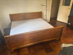 Auping bed notenhout donkerbruin 200 x 2000, Huis en Inrichting, Ophalen, Zo goed als nieuw, Tweepersoons, Klassiek
