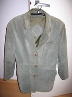 Kaki suede blazer/colbert/jasje volledig gevoerd maat 38, Ophalen of Verzenden, Gedragen, Maat 38/40 (M), Jasje