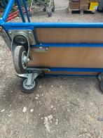 TRANSPORTKAR 250kg geveerde bodemplaat 2x zwenkwiel gelagerd, Doe-het-zelf en Verbouw, Ophalen, Zo goed als nieuw, Transportkar