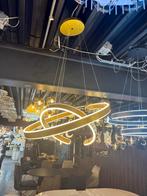 2 cirkel hanglamp led goud en zwart 3 standen nieuw lamp, Huis en Inrichting, Lampen | Hanglampen, Overige materialen, Nieuw, Ophalen of Verzenden