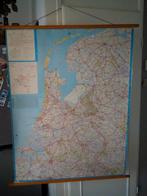 Vintage schoolkaart Nederland (1969), Ophalen of Verzenden, Aardrijkskunde