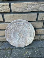 Indiase decoratie item gegraveerd rond bord, Ophalen of Verzenden, Rond, Hout