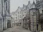 litho Kerkboog te Nijmegen Stevenskerk Hansbert of Hans Berk, Antiek en Kunst, Kunst | Litho's en Zeefdrukken, Verzenden