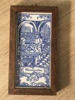 WandTegel Worstmaker Delfts Blauw', Ophalen of Verzenden