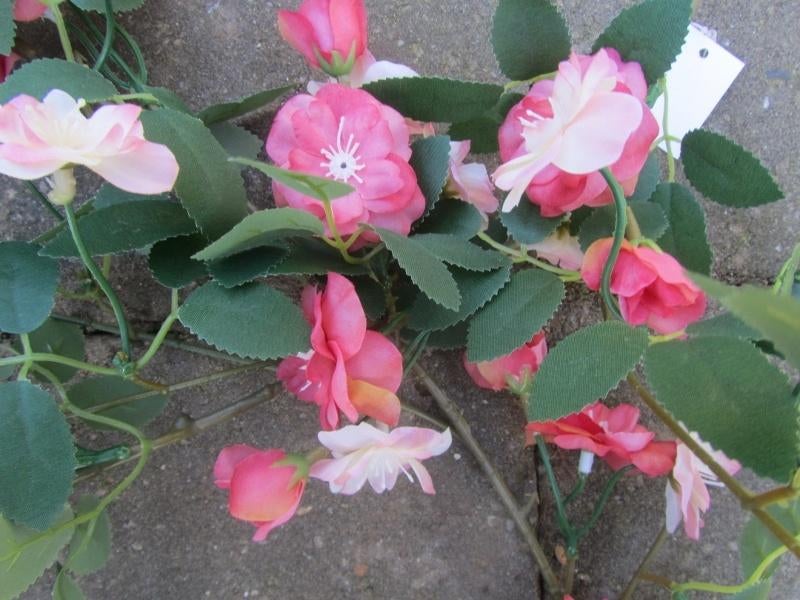 ROOSJES GUIRLANDE - KUNST - 165 CM, Ophalen of Verzenden, Nieuw