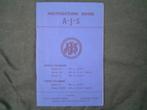 AJS model 16 , 18 31 31CSR  motorcycle instruction book, Motoren, Handleidingen en Instructieboekjes, Ophalen of Verzenden, Overige merken