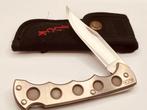 Buck XLTi Model No 560 Silver 1993 Finger Groove Titanium +, Vintageknives.nl, Ophalen of Verzenden, Zo goed als nieuw, Maarten@Vintageknives.nl
