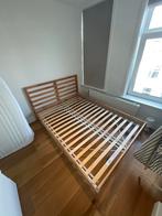 Ikea Bed Hamar to sell 140x200 with 2 x luröy slatted frames, Ophalen, Bruin, Tweepersoons, 140 cm