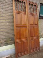 262hx144br Twee sets hoge dubbele eiken kastdeuren, Ophalen