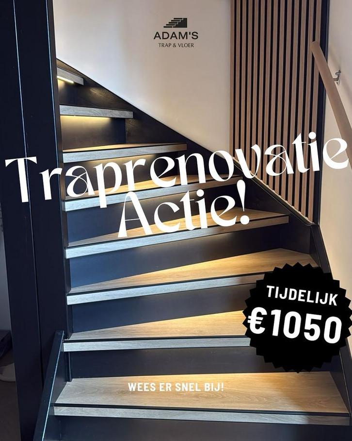 Traprenovatie PVC ACTIE! Slechts €1050, Huis en Inrichting, Stoffering | Vloerbedekking, Nieuw, Ophalen