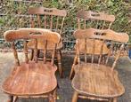 4 Houten Stoelen - Klassiek Design, Ophalen, Gebruikt, Bruin, Klassiek