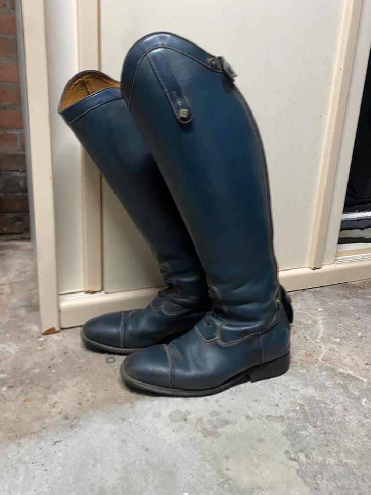 Donkerblauwe De Niro laarzen maat 39, Dieren en Toebehoren, Paardrijkleding, Gebruikt, Schoeisel, Dressuur, Ophalen of Verzenden