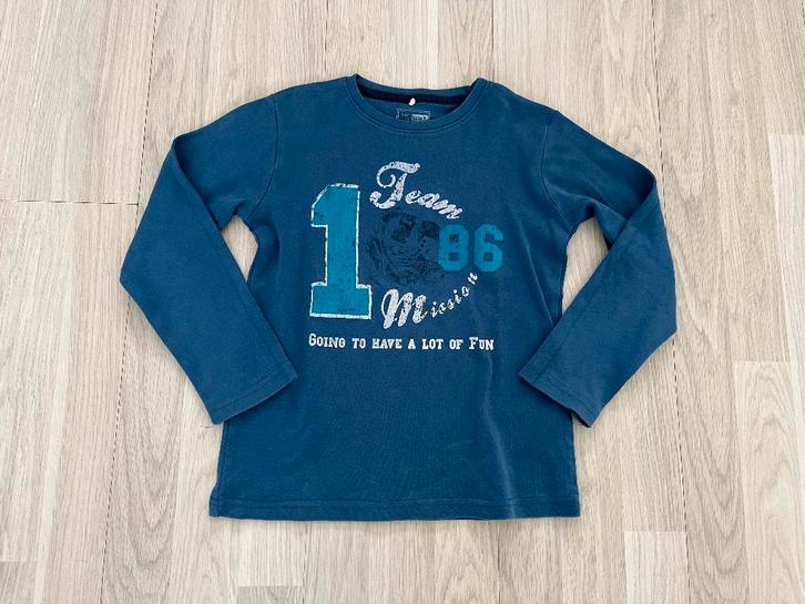 Name it top 122,128, tshirt 122,128, kinderkleding 122/128, Kinderen en Baby's, Kinderkleding | Maat 122, Zo goed als nieuw, Jongen