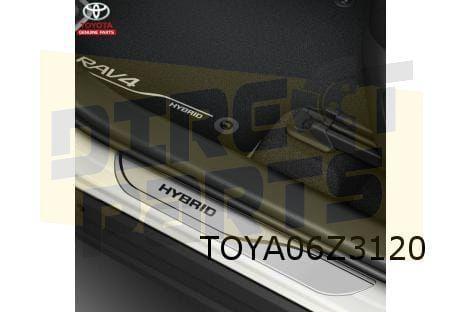 Toyota RAV4 Instaplijsten (4x) tekst ''Hybrid" voorzijde Ori, Auto-onderdelen, Carrosserie en Plaatwerk, Toyota, Nieuw, Verzenden