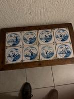 Bijzet tafeltje antiek met delftsblauwe tegeltjes, Ophalen