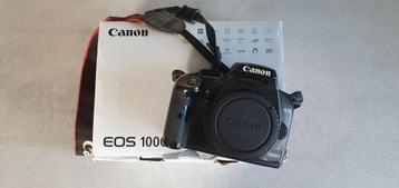 Canon EOS 1000D Body met oplader / spiegelreflexcamera