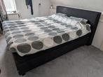 Boxspring Karlsson Arendal Kvadrat 160x200 compleet, Huis en Inrichting, Ophalen, Zwart, Tweepersoons, Zo goed als nieuw