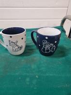 mokken met sneeuwpop 2 stuks, Antiek en Kunst, Ophalen of Verzenden