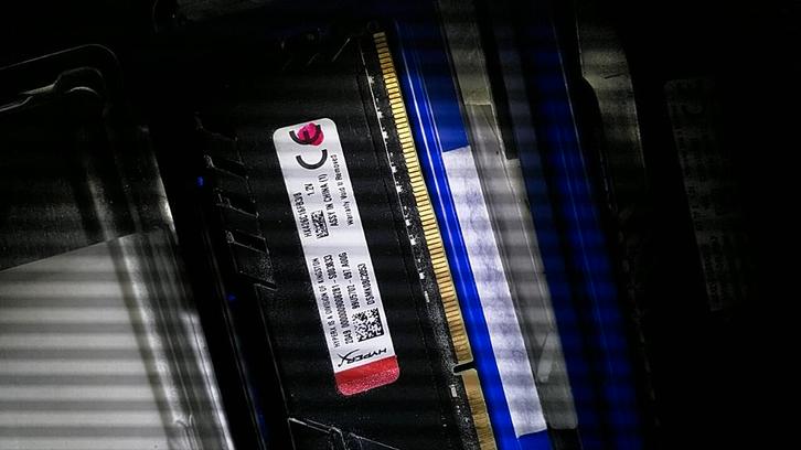 HyperX Fury black, Computers en Software, RAM geheugen, Zo goed als nieuw, Desktop, 16 GB, DDR4, Ophalen of Verzenden