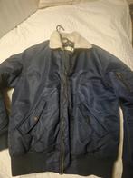 Blauwe Bomberjack met Kraag maat s, Blauw, Ophalen of Verzenden, Zo goed als nieuw, H&M