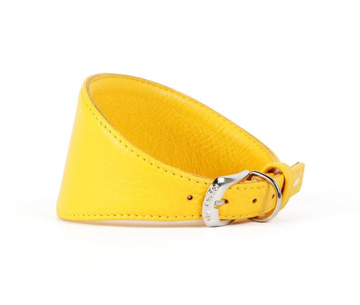 WAUDOG Glamour Halsband Windhond Geel Nek 34-40 cm KOOPJE!!!, Dieren en Toebehoren, Hondenhalsbanden en Penningen, Nieuw, Handgemaakt