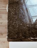 Granieten keukenblad zwart-gemêleerd, Huis en Inrichting, Keuken | Keukenelementen, Minder dan 100 cm, 200 cm of meer, 50 tot 75 cm