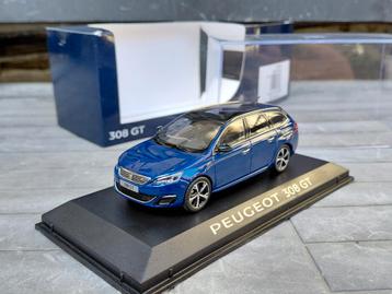Peugeot 308 SW GT II ph1 2014-2017 Bleu Magnetic 1/43 Norev beschikbaar voor biedingen