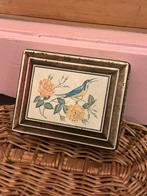 Blikje koektrommel met bloemen en vogels, Verzamelen, Blikken, Ophalen of Verzenden, Gebruikt, Koek(jes), Overige merken