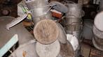 Grote partij zinken vintage retro vuilnisbakken vuilnisemmer, Huis en Inrichting, Woonaccessoires | Prullenbakken, Ophalen, Gebruikt