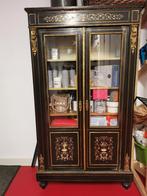 Franse Napoleon III- stijl vitrine kast, Antiek en Kunst, Antiek | Meubels | Kasten, Ophalen of Verzenden