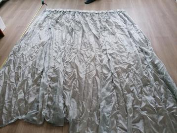 Vitrage gordijnen grijs, totale breedte 420 cm beschikbaar voor biedingen