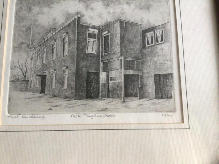 Ets van Bart Reindersma / Nolte Tongelresestraat Eindhoven 2, Antiek en Kunst, Kunst | Etsen en Gravures, Ophalen of Verzenden