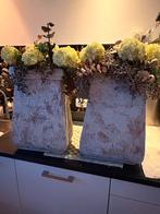 Zijdebloemen in pot, Huis en Inrichting, Ophalen, Overige kleuren, 50 tot 75 cm, Aardewerk of Porselein