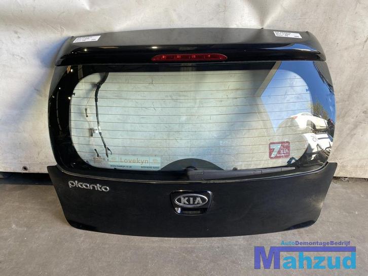 KIA PICANTO 2 Zwart Z1 EQ achterklep 3 deurs 2011-2017, Auto-onderdelen, Carrosserie en Plaatwerk, Achterklep, Kia, Achter, Gebruikt
