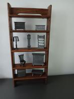 Tinnen miniaturen meubels in houten kastje – 90% tin, Antiek en Kunst, Ophalen of Verzenden