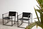 2 Pastoe FM60 Radboud van Beekum fauteuils, Ophalen, Metaal, Gebruikt, Bauhaus