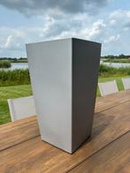 Kunststof  plantenbak grijs h56,b30xl30 cm Lechuza, Tuin, Kunststof, Gebruikt, Minder dan 60 cm