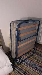 Opvouwbaar logeerbed, Ophalen, Eenpersoons, Blauw, 190 cm of minder