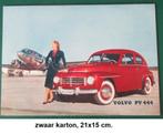VOLVO klassieke auto's, oude reclame's op kaart, 21x15 cm, Ophalen of Verzenden, Nieuw, Auto's