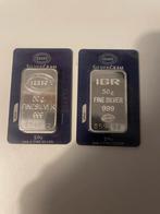 2x 50g IGR SilverGram Zilverbaar 999.0 Fijn Zilver, Ophalen, Zilver