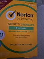 Norton security 1 jaar inc antivirus, Ophalen of Verzenden, Zo goed als nieuw