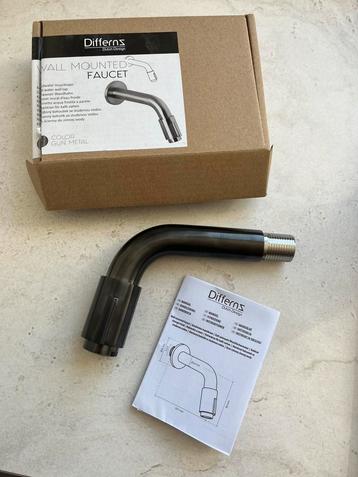 Differnz Wandkraan Gun Metal – 10,7 cm – Nieuw in verpakking beschikbaar voor biedingen
