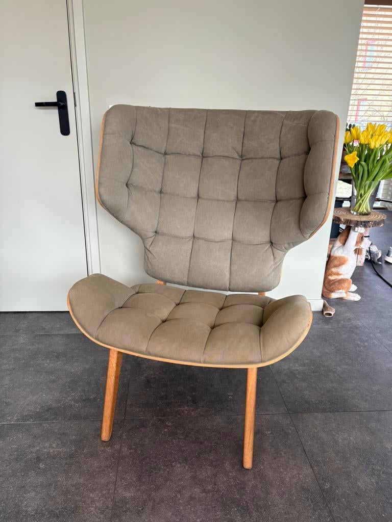 Norr11 Mammoth chair, Huis en Inrichting, Fauteuils, Zo goed als nieuw, Stof, 75 tot 100 cm, 75 tot 100 cm, Ophalen