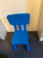 IKEA MAMMUT Kinderstoel - Blauw, Ophalen of Verzenden, Gebruikt, Stoel(en)