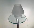 Vintage paddenstoel lamp in wit opaline mat glas, Ophalen of Verzenden, Minder dan 50 cm, Retro, Glas