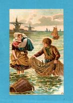 Leuke oude kaart met vissende Holl. kinderen  C681 - 1908, Verzenden, Voor 1920, Gelopen, Kinderen
