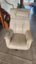 Lederen Relaxfauteuil Prominent met afstandsbediening, Huis en Inrichting, Fauteuils, Ophalen, Gebruikt, 75 tot 100 cm, Modern