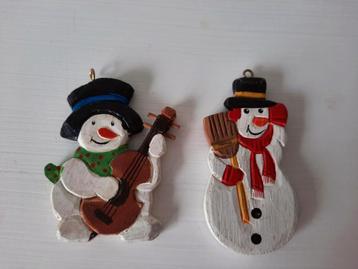 Kerst Leuke Houten Sneeuwpop Deco Hangers beschikbaar voor biedingen